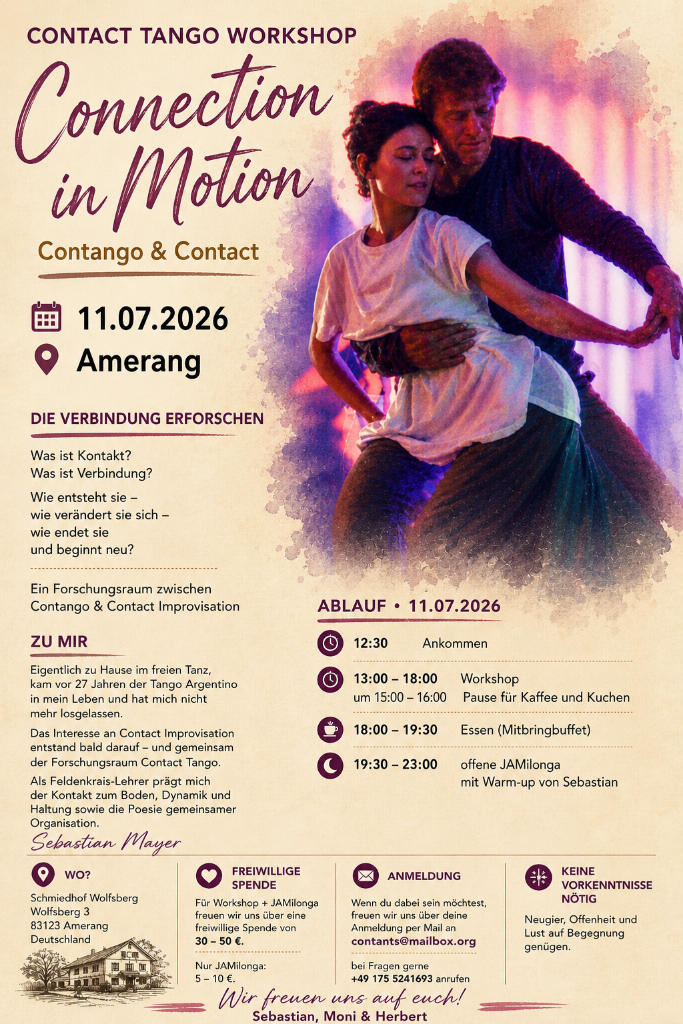 Contact Tango Workshop - Connection in Motion in Wolfsberg
