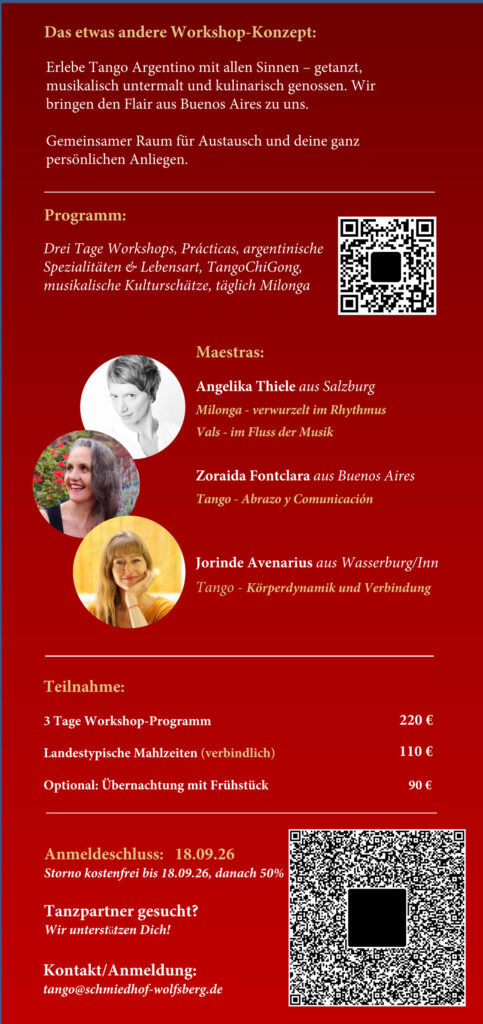 TangoLeben 2026 Wolfsberg Programm